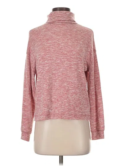 Pre-owned Express Outlet Long Sleeve Turtleneck In Pink