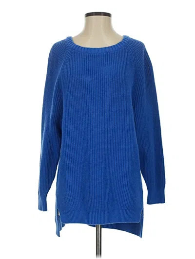 Pre-owned Express Outlet Pullover Sweater In Blue