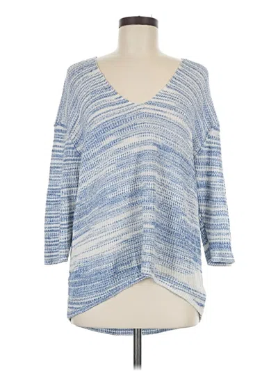 Pre-owned Express Outlet Pullover Sweater In Blue