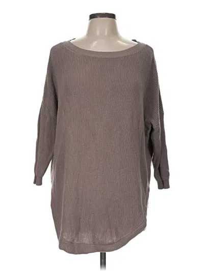 Pre-owned Express Outlet Pullover Sweater In Brown