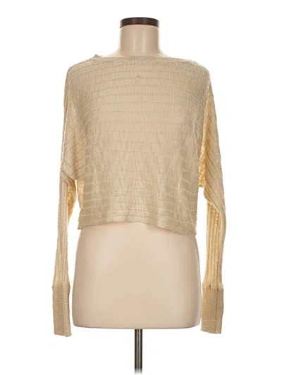 Pre-owned Express Outlet Pullover Sweater In Gold