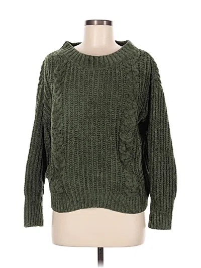 Pre-owned Express Outlet Pullover Sweater In Green