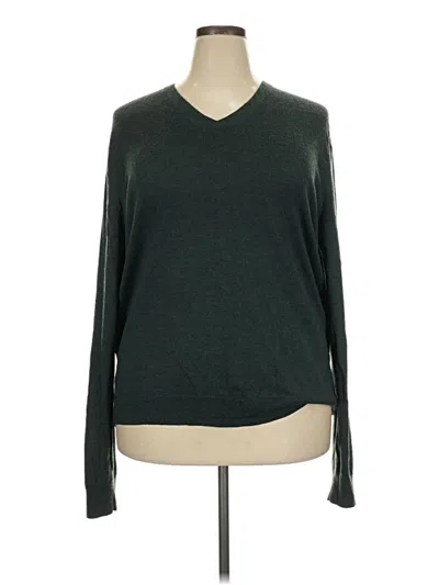 Pre-owned Express Outlet Pullover Sweater In Green
