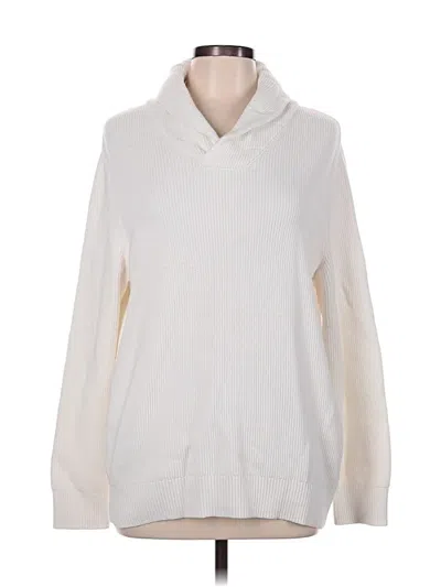 Pre-owned Express Outlet Pullover Sweater In Ivory