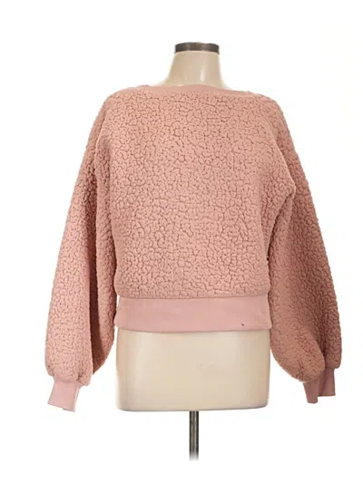 Pre-owned Express Outlet Pullover Sweater In Pink