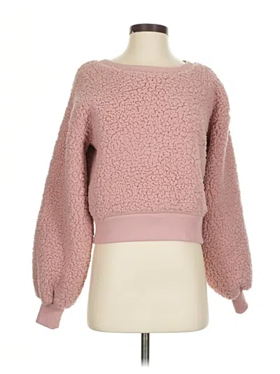 Pre-owned Express Outlet Pullover Sweater In Pink
