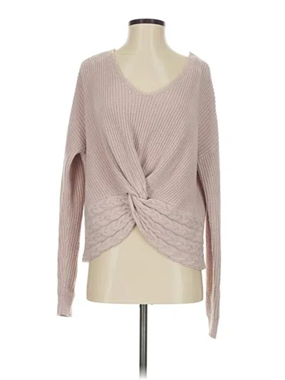 Pre-owned Express Outlet Pullover Sweater In Pink