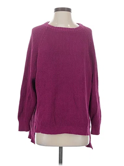Pre-owned Express Outlet Pullover Sweater In Purple