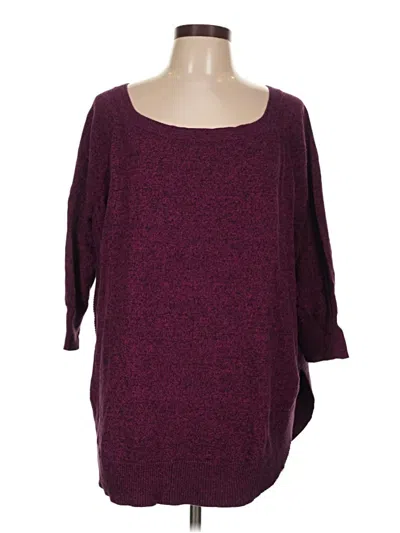 Pre-owned Express Outlet Pullover Sweater In Purple