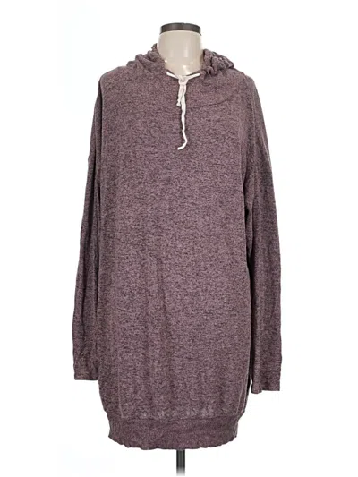 Pre-owned Express Outlet Pullover Sweater In Purple