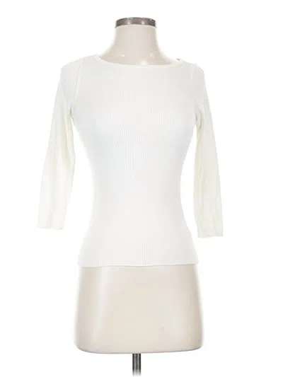 Pre-owned Express Outlet Pullover Sweater In White
