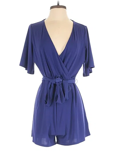 Pre-owned Express Outlet Romper In Blue