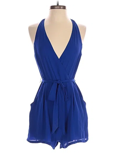 Pre-owned Express Outlet Romper In Blue