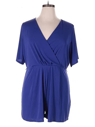 Pre-owned Express Outlet Romper In Blue