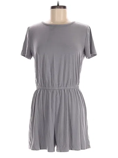 Pre-owned Express Outlet Romper In Gray