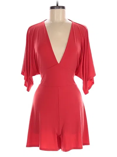 Pre-owned Express Outlet Romper In Red