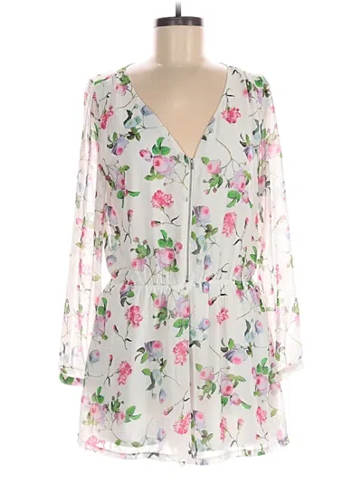 Pre-owned Express Outlet Romper In White