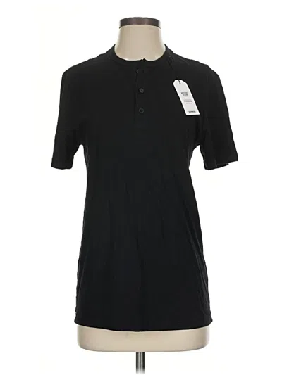 Pre-owned Express Outlet Short Sleeve Polo Shirt In Black