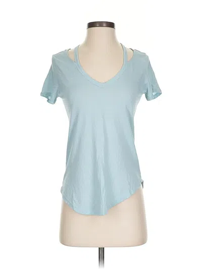 Pre-owned Express Outlet Short Sleeve T-shirt In Blue