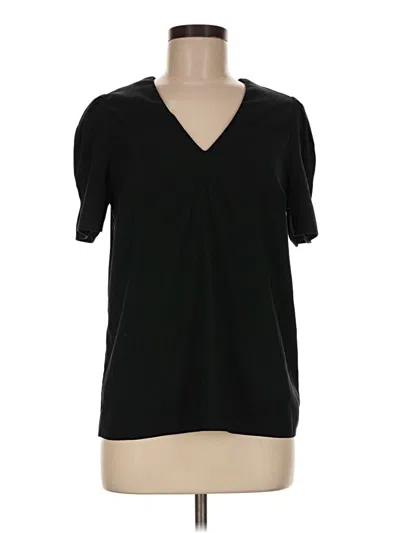 Pre-owned Express Outlet Short Sleeve Top Black V-neck Tops