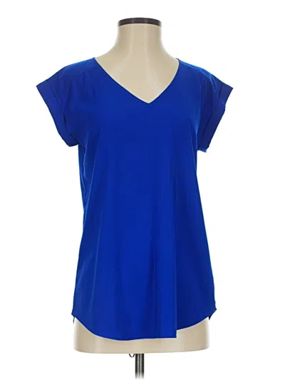 Pre-owned Express Outlet Short Sleeve T-shirt In Blue