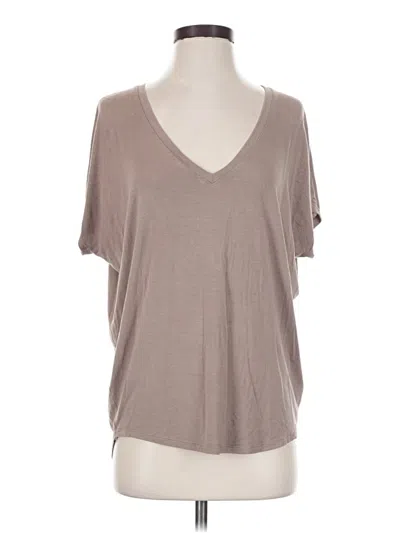 Pre-owned Express Outlet Short Sleeve T-shirt In Brown