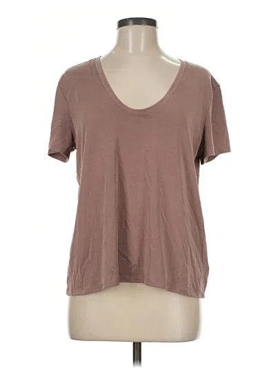 Pre-owned Express Outlet Short Sleeve T-shirt In Brown
