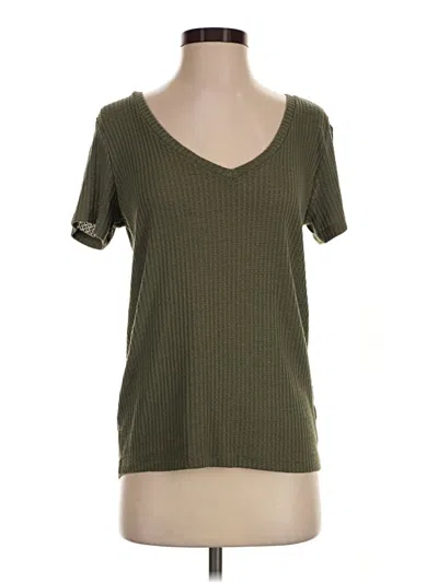 Pre-owned Express Outlet Short Sleeve T-shirt In Green