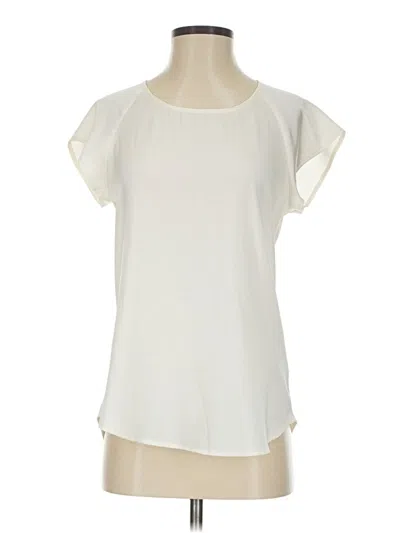 Pre-owned Express Outlet Short Sleeve T-shirt In Ivory