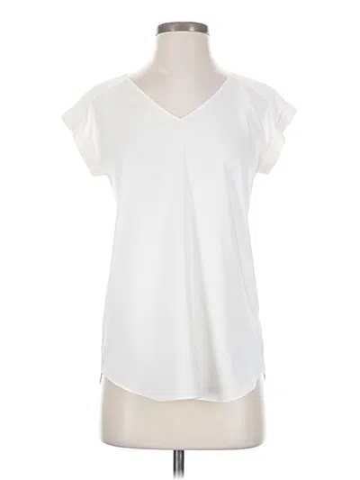 Pre-owned Express Outlet Short Sleeve T-shirt In Ivory