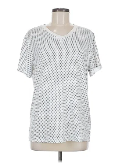 Pre-owned Express Outlet Short Sleeve T-shirt In Silver