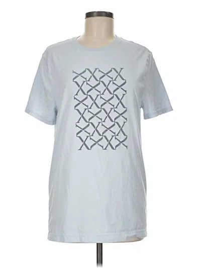 Pre-owned Express Outlet Short Sleeve T-shirt In Silver
