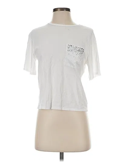 Pre-owned Express Outlet Short Sleeve T-shirt In White