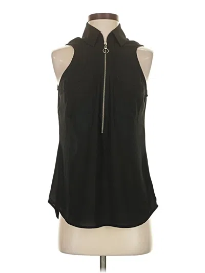 Pre-owned Express Outlet Sleeveless Blouse In Black