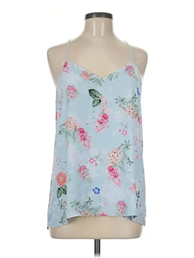 Pre-owned Express Outlet Sleeveless Blouse In Blue