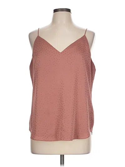 Pre-owned Express Outlet Sleeveless Blouse In Brown