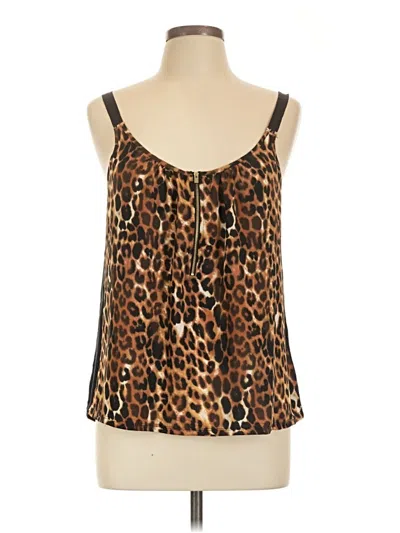Pre-owned Express Outlet Sleeveless Blouse In Brown