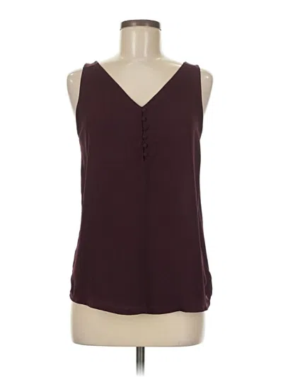 Pre-owned Express Outlet Sleeveless Blouse In Burgundy