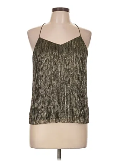 Pre-owned Express Outlet Sleeveless Blouse In Gold