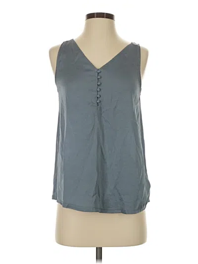 Pre-owned Express Outlet Sleeveless Blouse In Gray