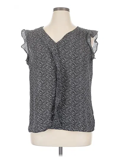 Pre-owned Express Outlet Sleeveless Blouse In Gray