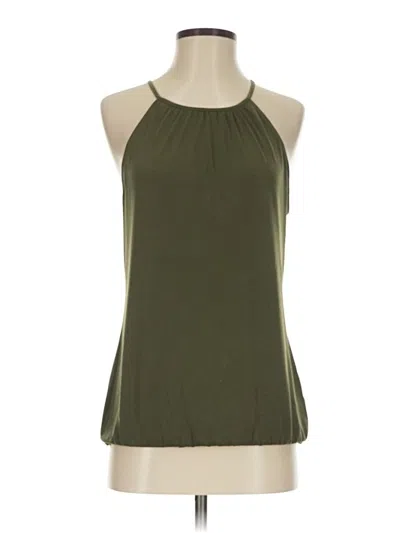 Pre-owned Express Outlet Sleeveless Blouse In Green