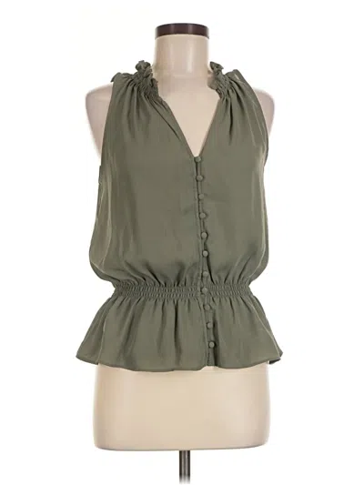 Pre-owned Express Outlet Sleeveless Blouse In Green