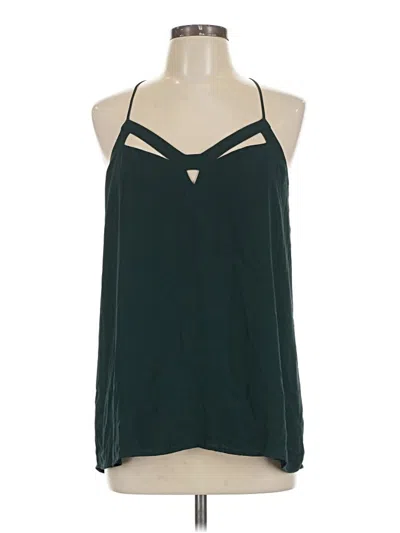Pre-owned Express Outlet Sleeveless Blouse In Green