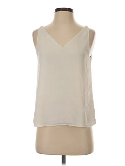 Pre-owned Express Outlet Sleeveless Blouse In Ivory