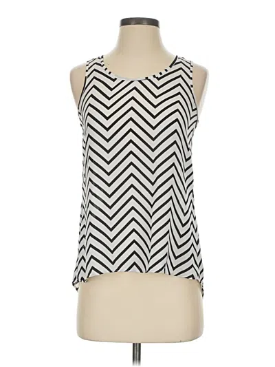 Pre-owned Express Outlet Sleeveless Blouse In Ivory