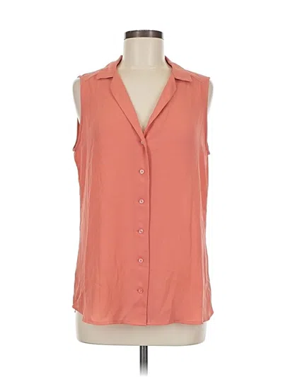 Pre-owned Express Outlet Sleeveless Blouse In Orange