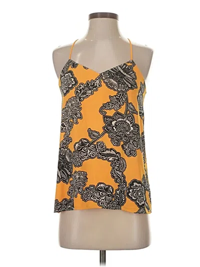 Pre-owned Express Outlet Sleeveless Blouse In Orange