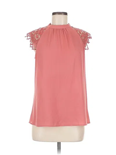 Pre-owned Express Outlet Sleeveless Blouse In Pink