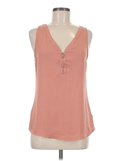 Pre-owned Express Outlet Sleeveless Blouse In Pink
